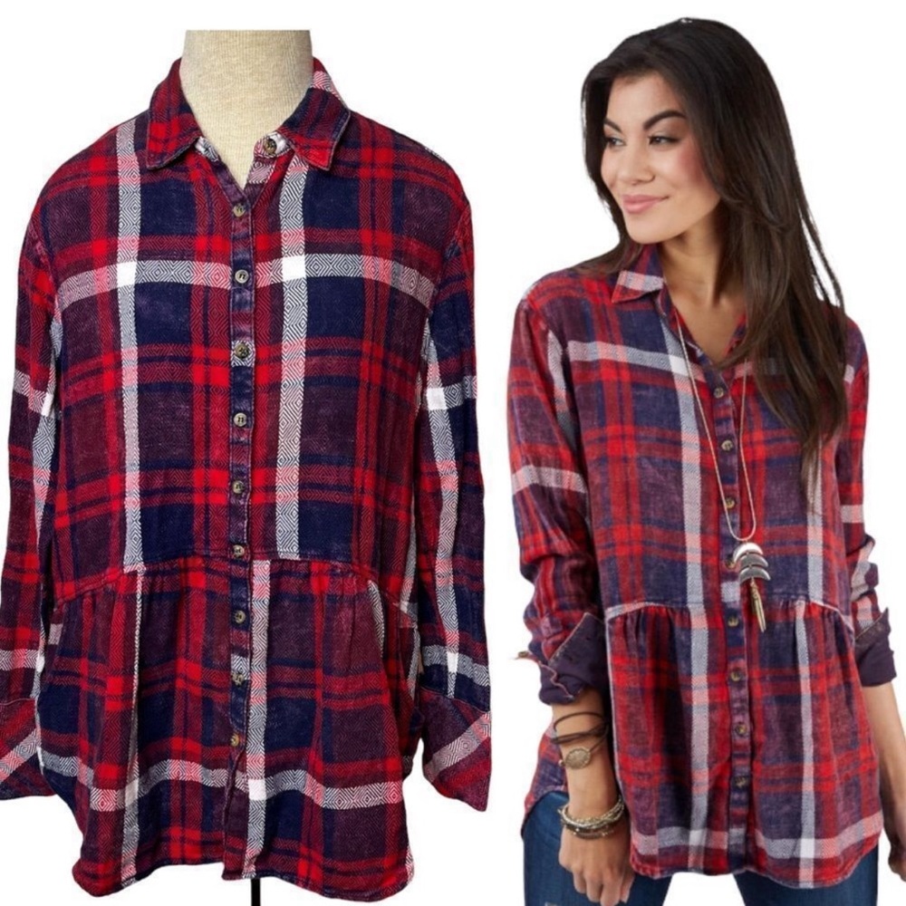 Free People east street flannel